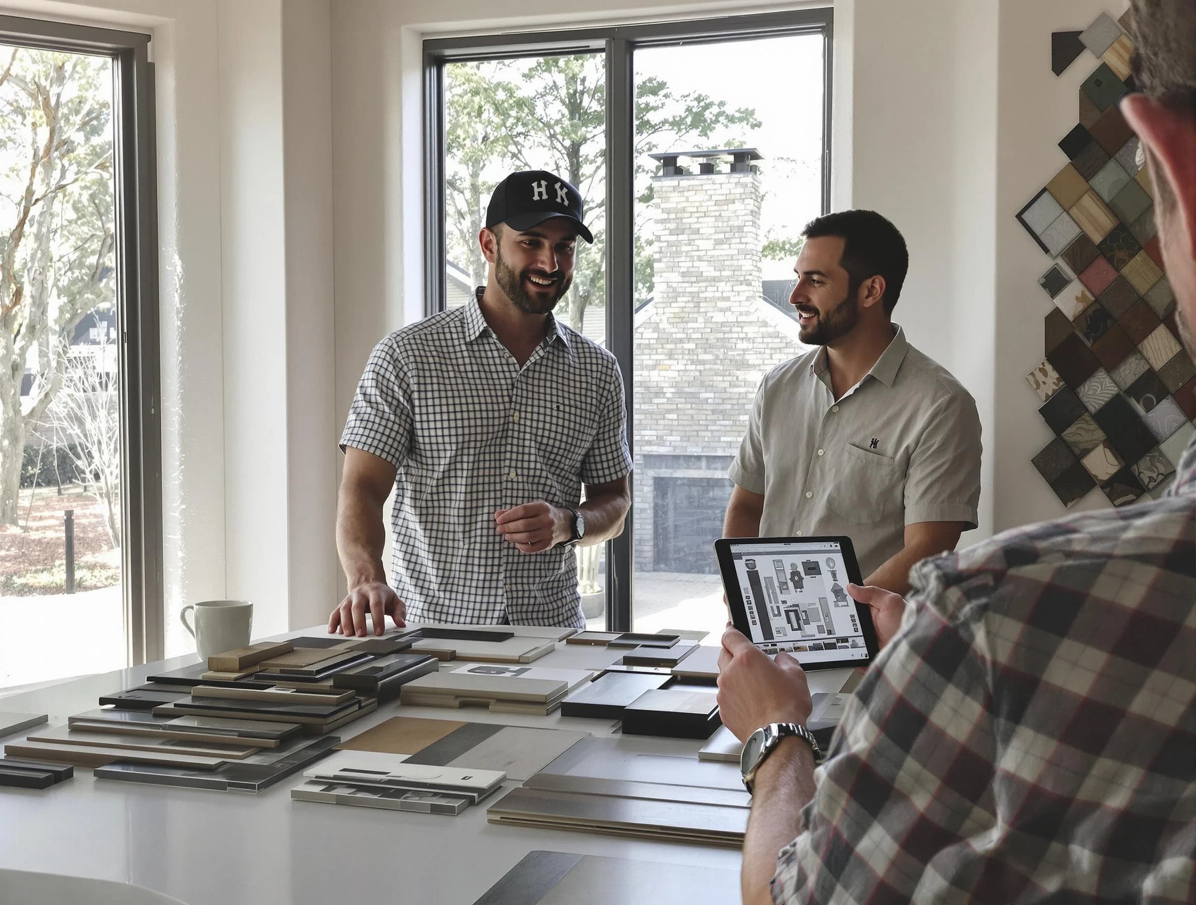 Tyrone Chimney Sweep remodeling a chimney and fireplace in Tyrone, GA