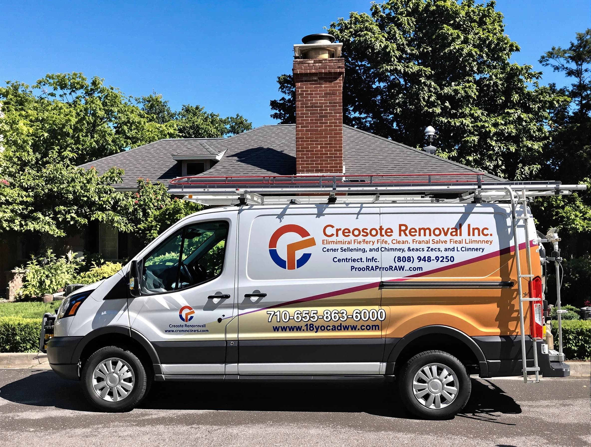 Tyrone Chimney Sweep technician removing creosote safely in Tyrone, GA