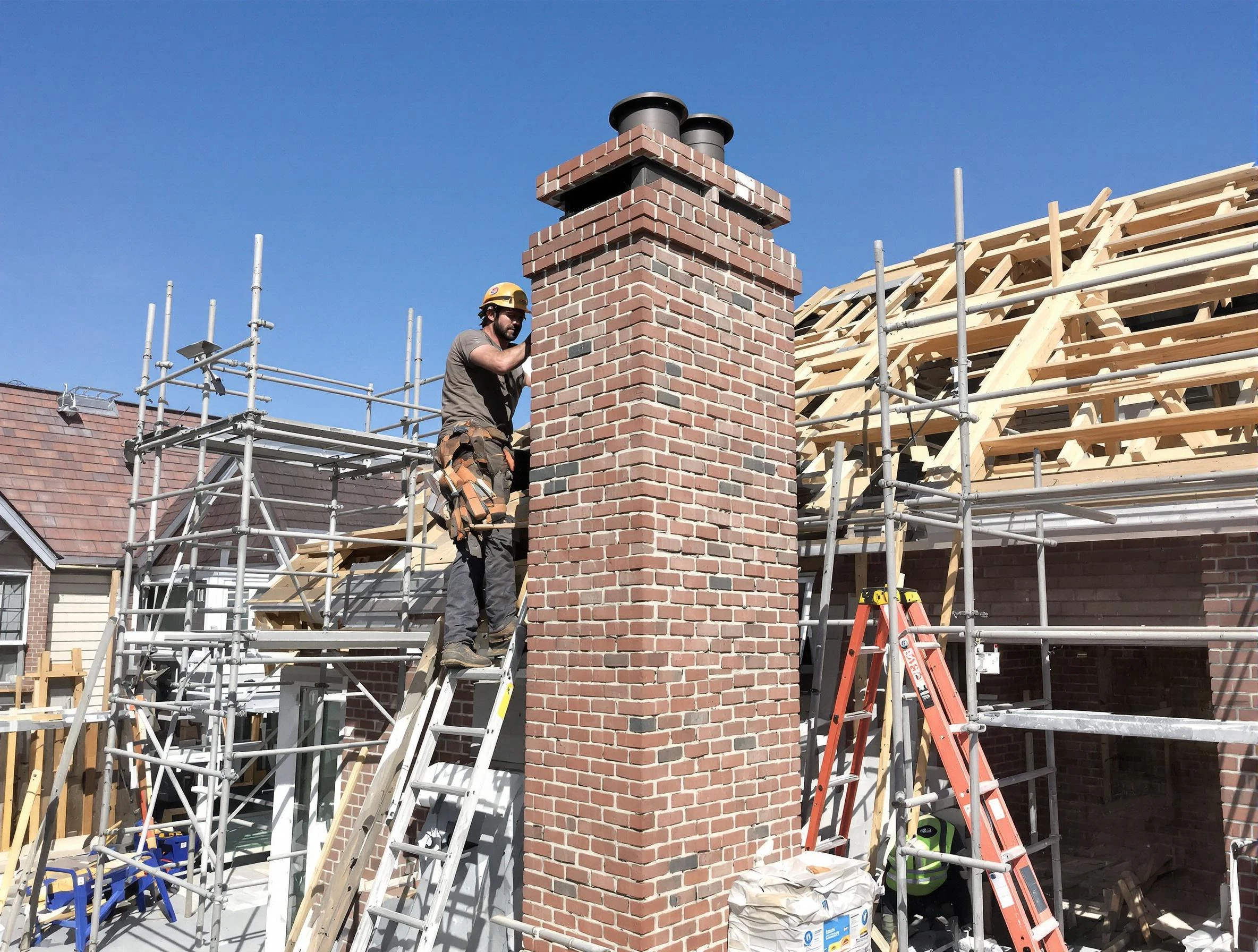 New chimney installation completed by Tyrone Chimney Sweep in Tyrone, GA