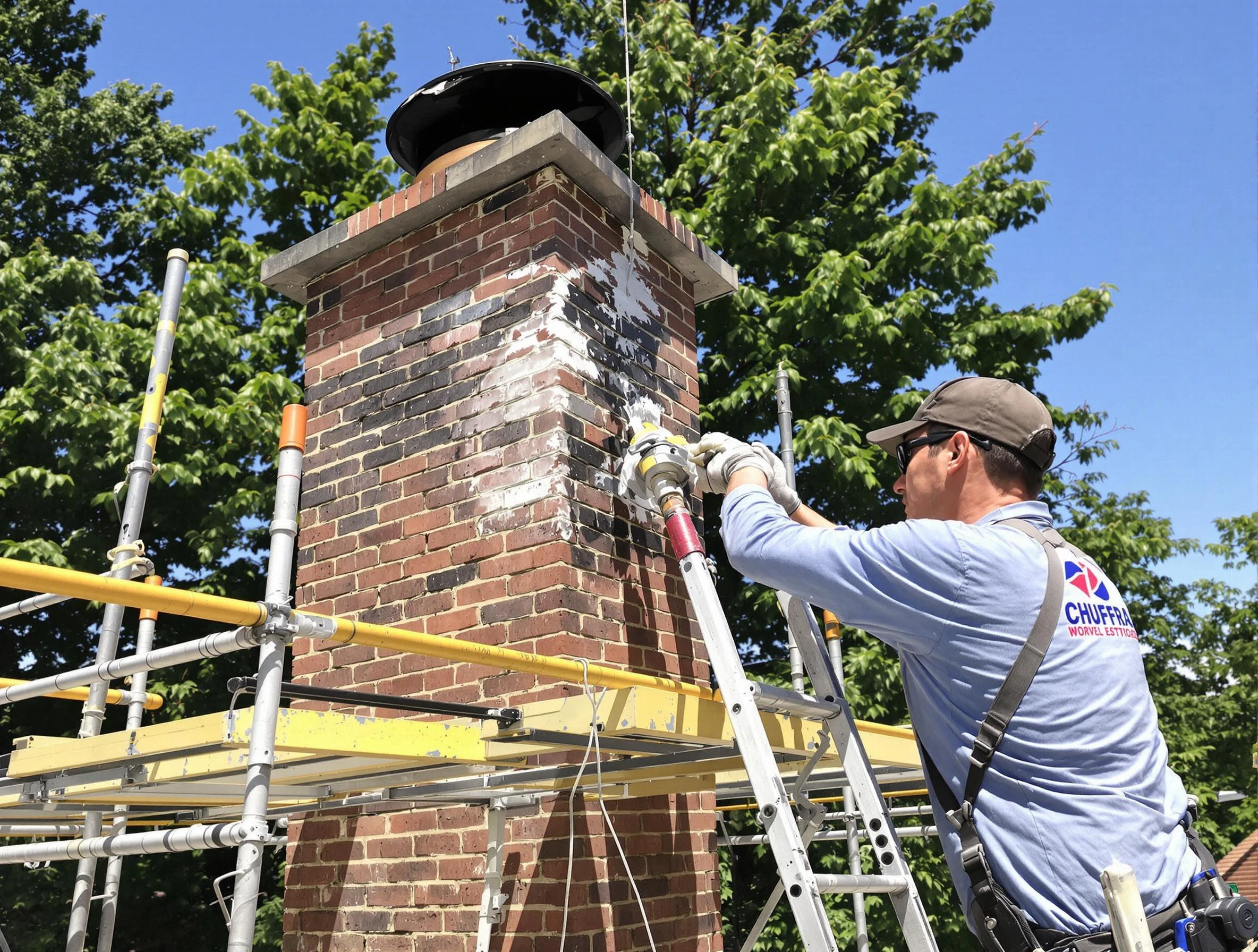 Structural chimney repair by Tyrone Chimney Sweep in Tyrone, GA